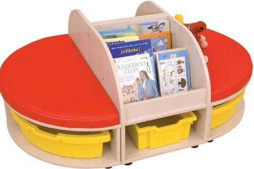 COMPOSIZIONE MODULARE OSCAR ISOLA CON LIBRERIE (4 PZ)